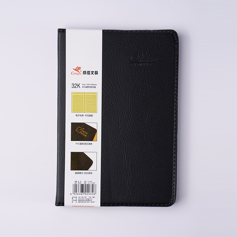 Black Appearance Various Sizes Soft Cover Notebook